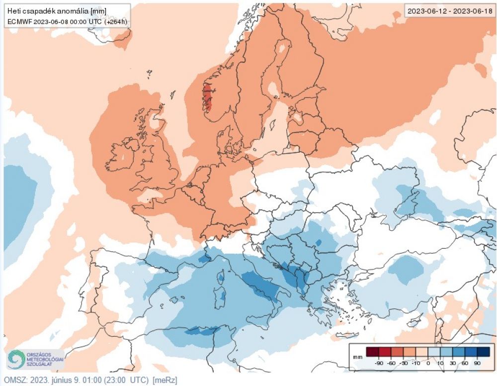 Csapadékanomália (06.12-06.18.)